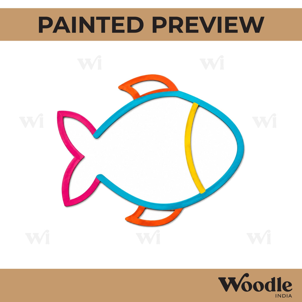 Fish Cutout MDF Design 8