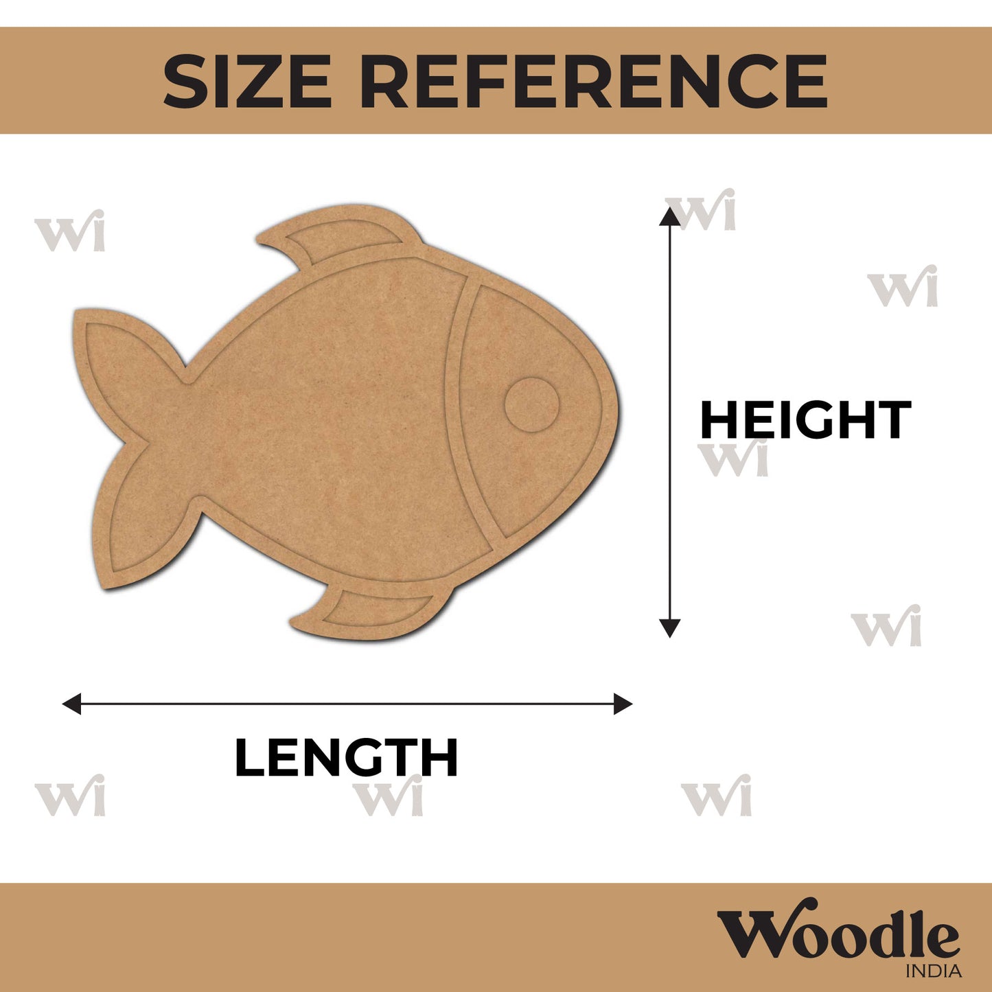 Fish Mosaic Art MDF Design 1