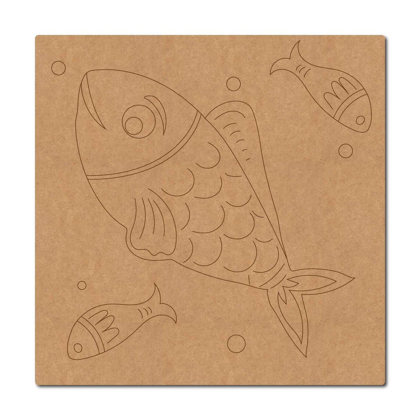Fish Pre Marked Base MDF Design 2