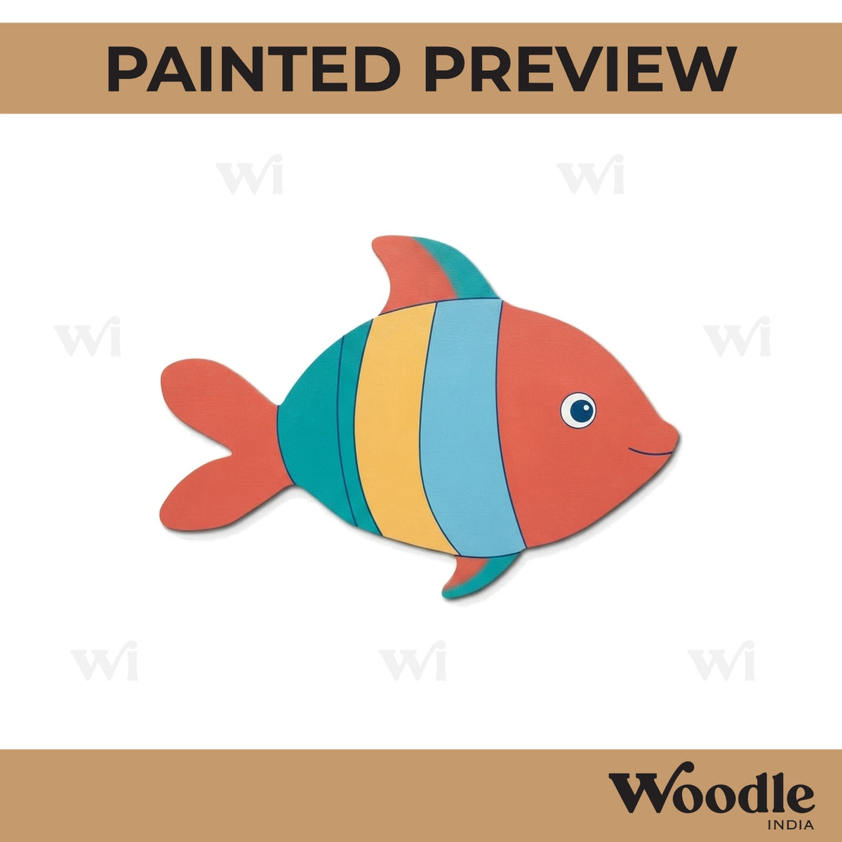Fish Pre Marked MDF Design 3