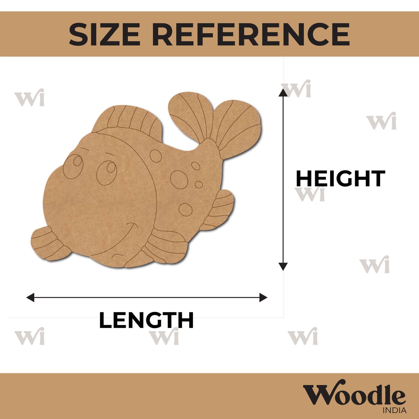 Fish Pre Marked MDF Design 6