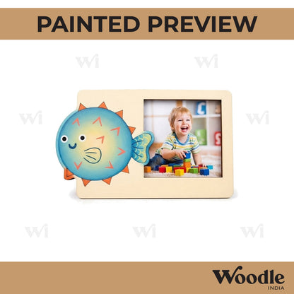 Fish Three Layered Photo Frame MDF Design 1