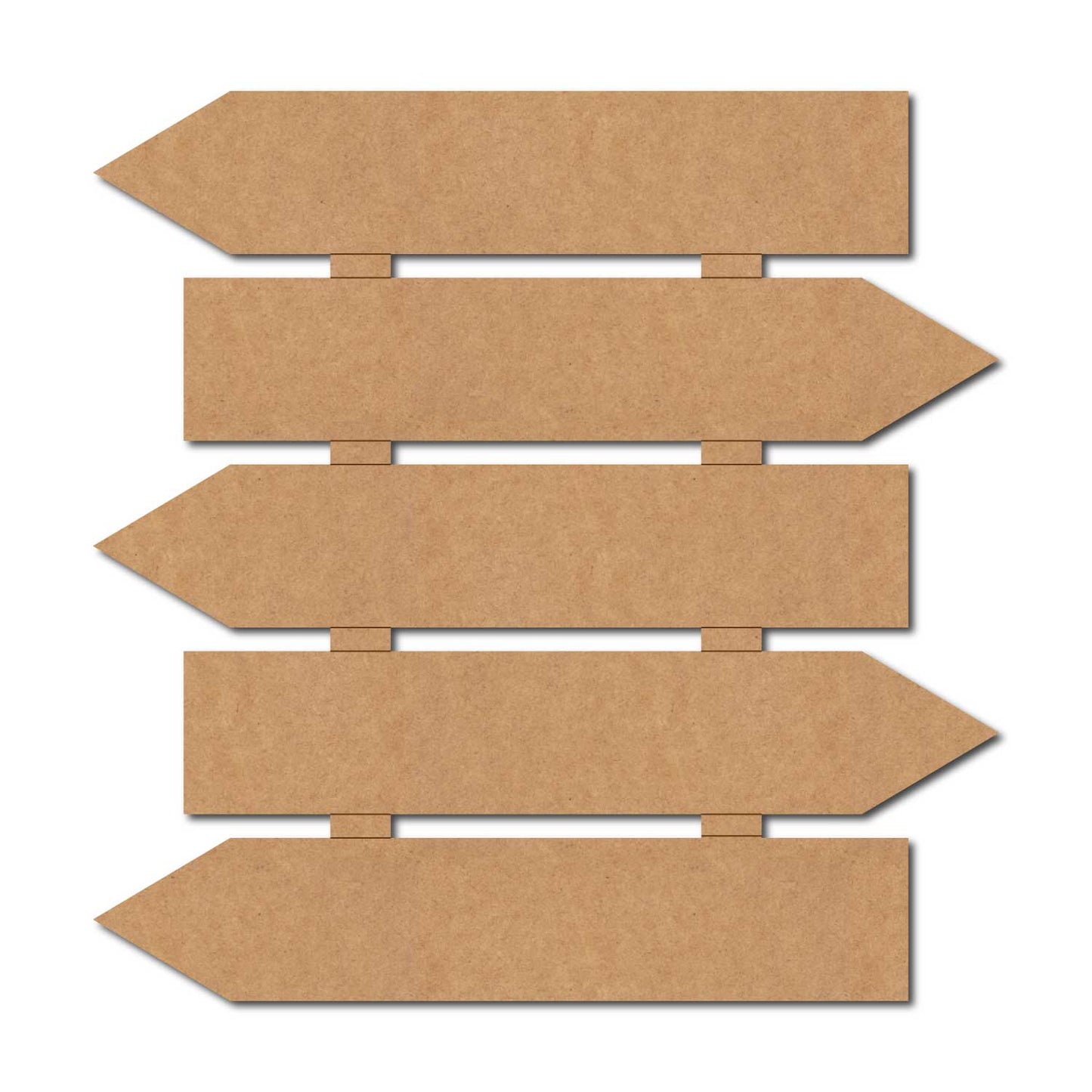 Five Arrow Plank Nameplate MDF Design 1