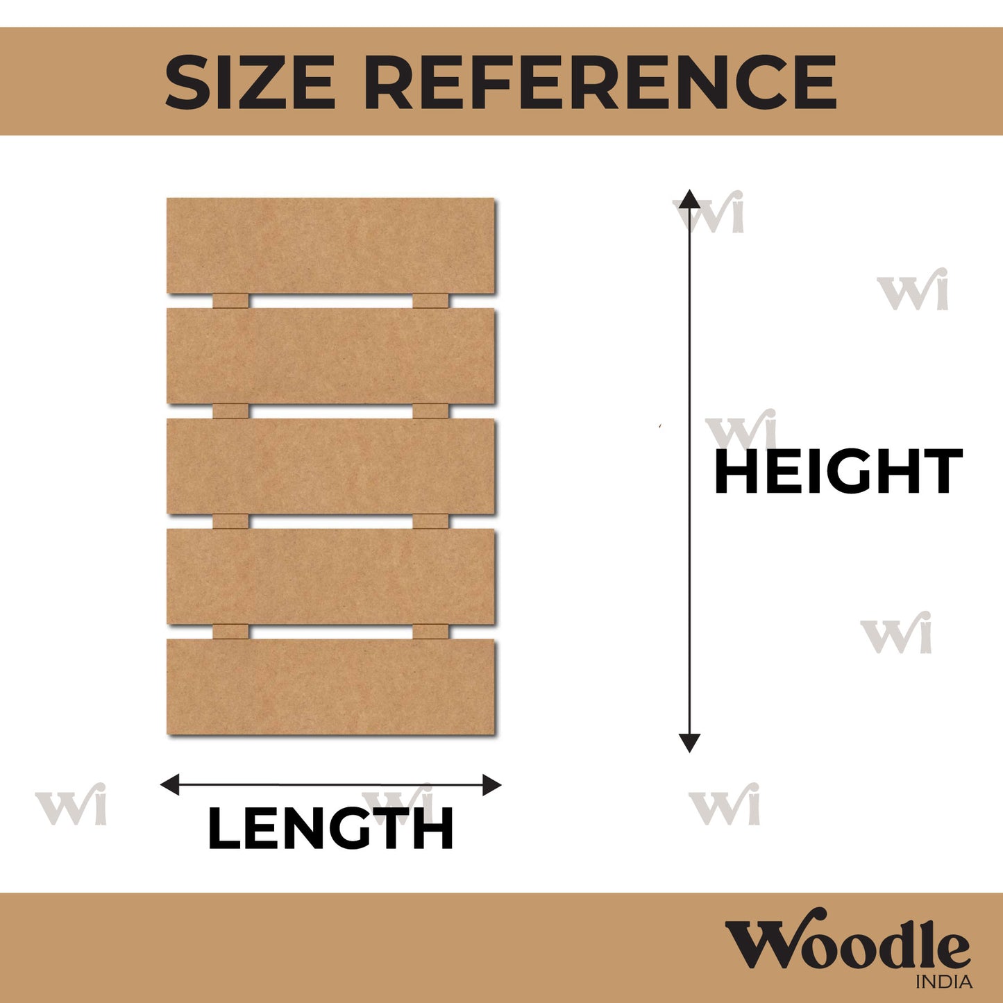 Five Plank Nameplate MDF Design 1