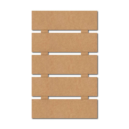 Five Plank Nameplate MDF Design 1