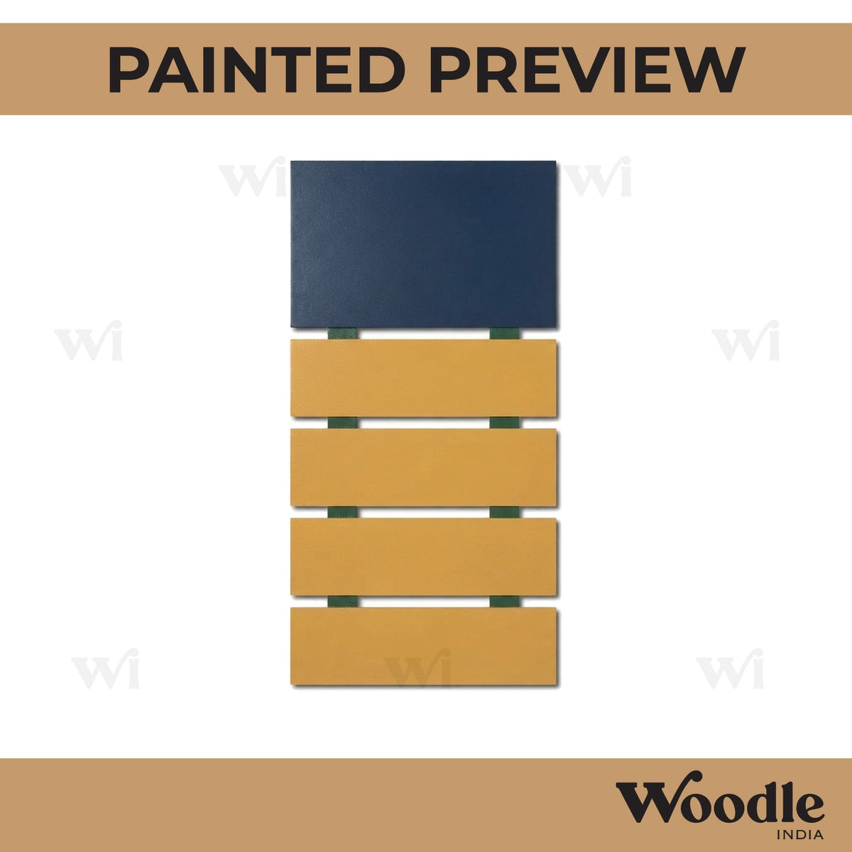 Five Plank Nameplate MDF Design 3