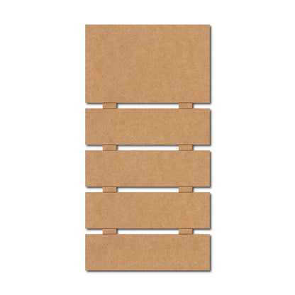 Five Plank Nameplate MDF Design 3