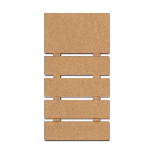 Five Plank Nameplate MDF Design 3