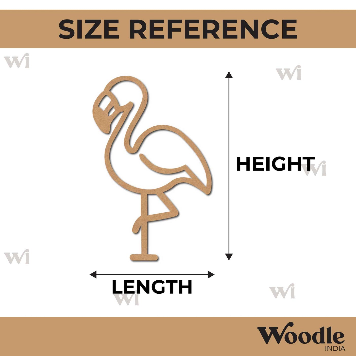 Flamingo Cutout MDF Design 2
