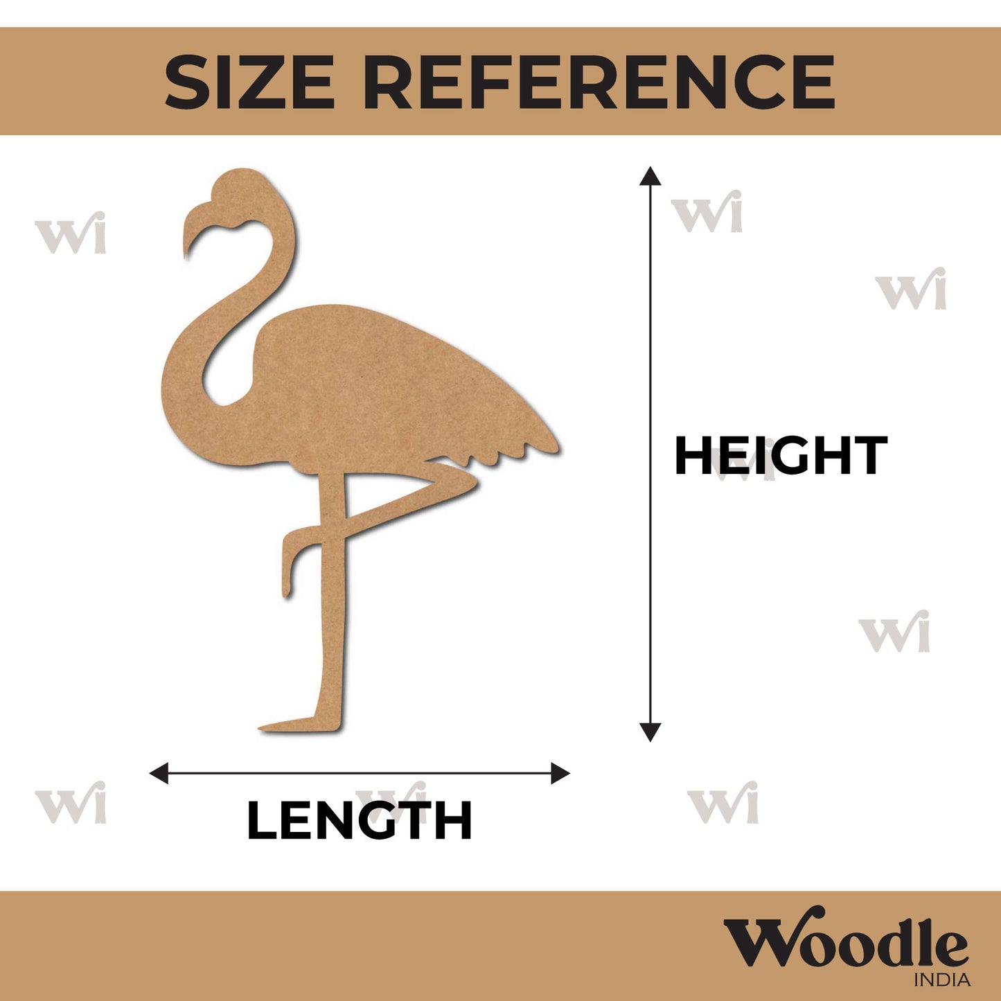 Flamingo Cutout MDF Design 4