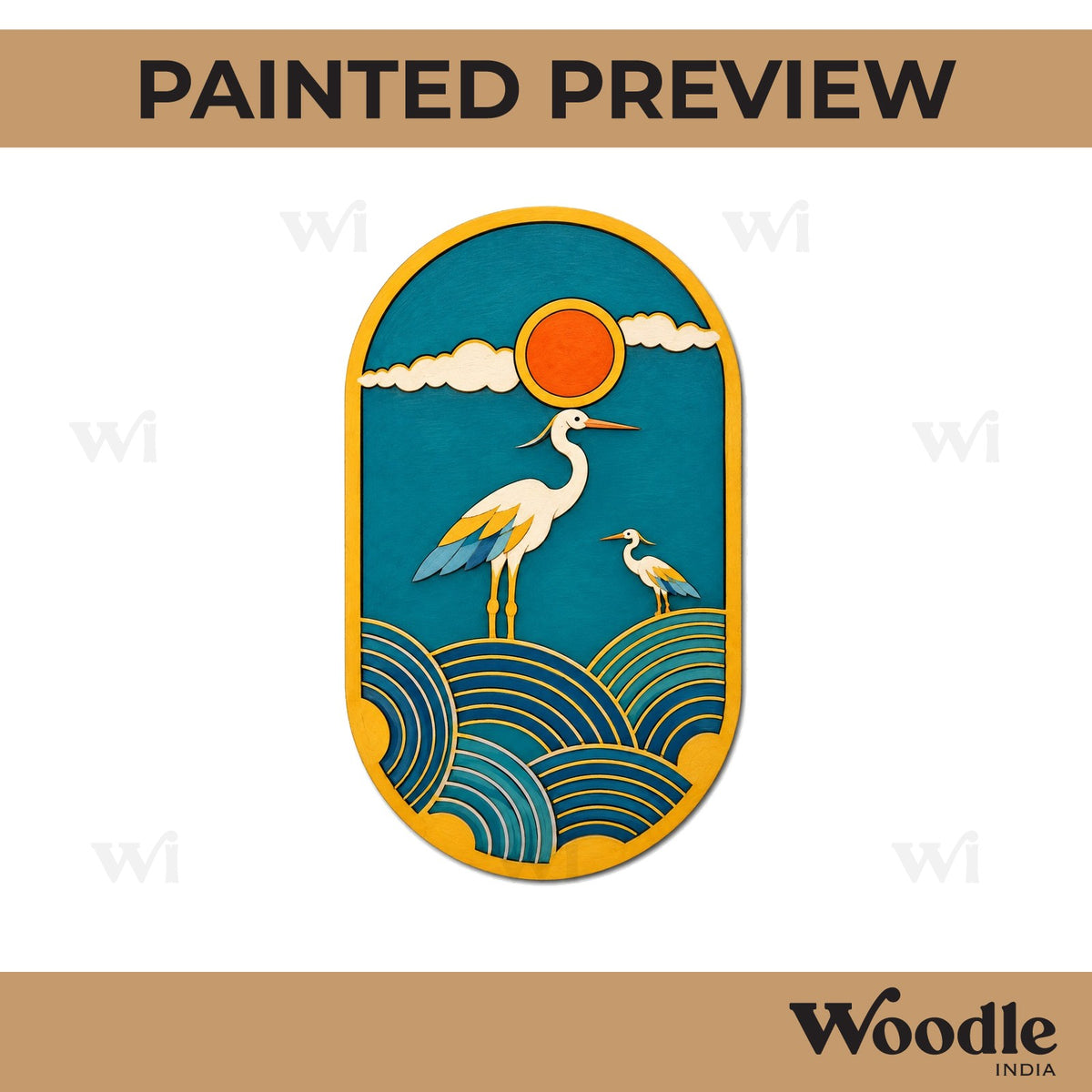 Flamingo Pre Marked Base MDF Design 1