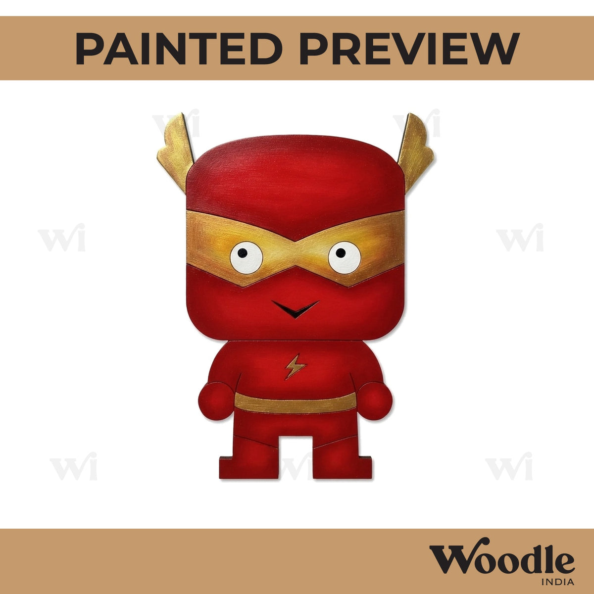 Flash Cartoon Pre Marked MDF Design 1