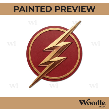 Flash Logo DC Pre Marked MDF Design 1