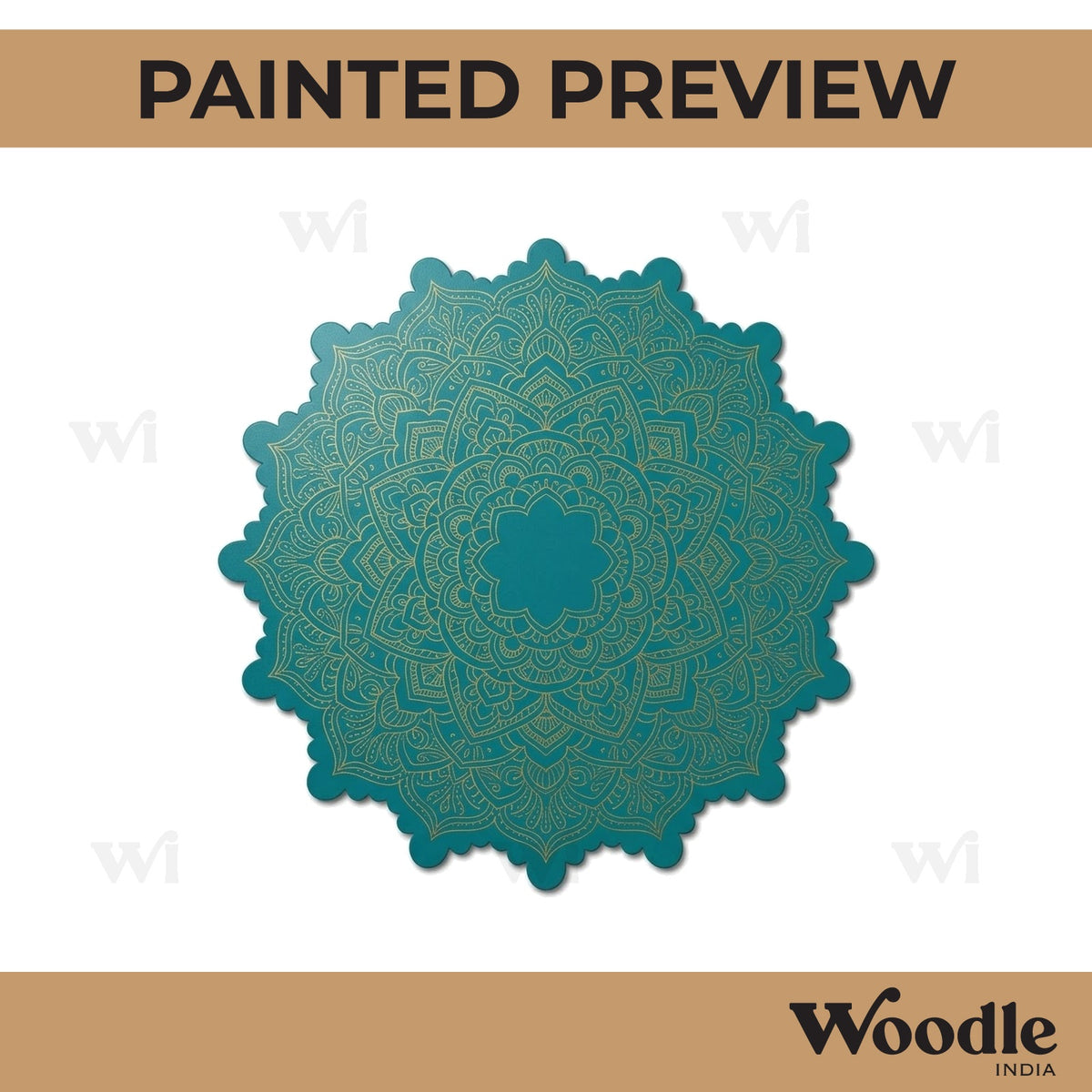 Floral Base Cutout MDF Design 1