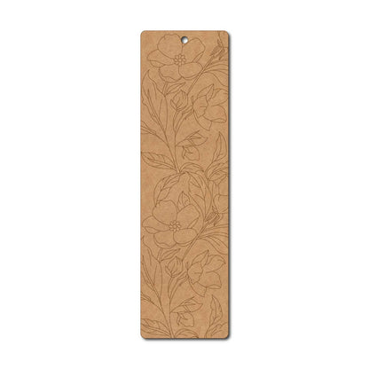 Floral Bookmark Pre Marked MDF Design 1
