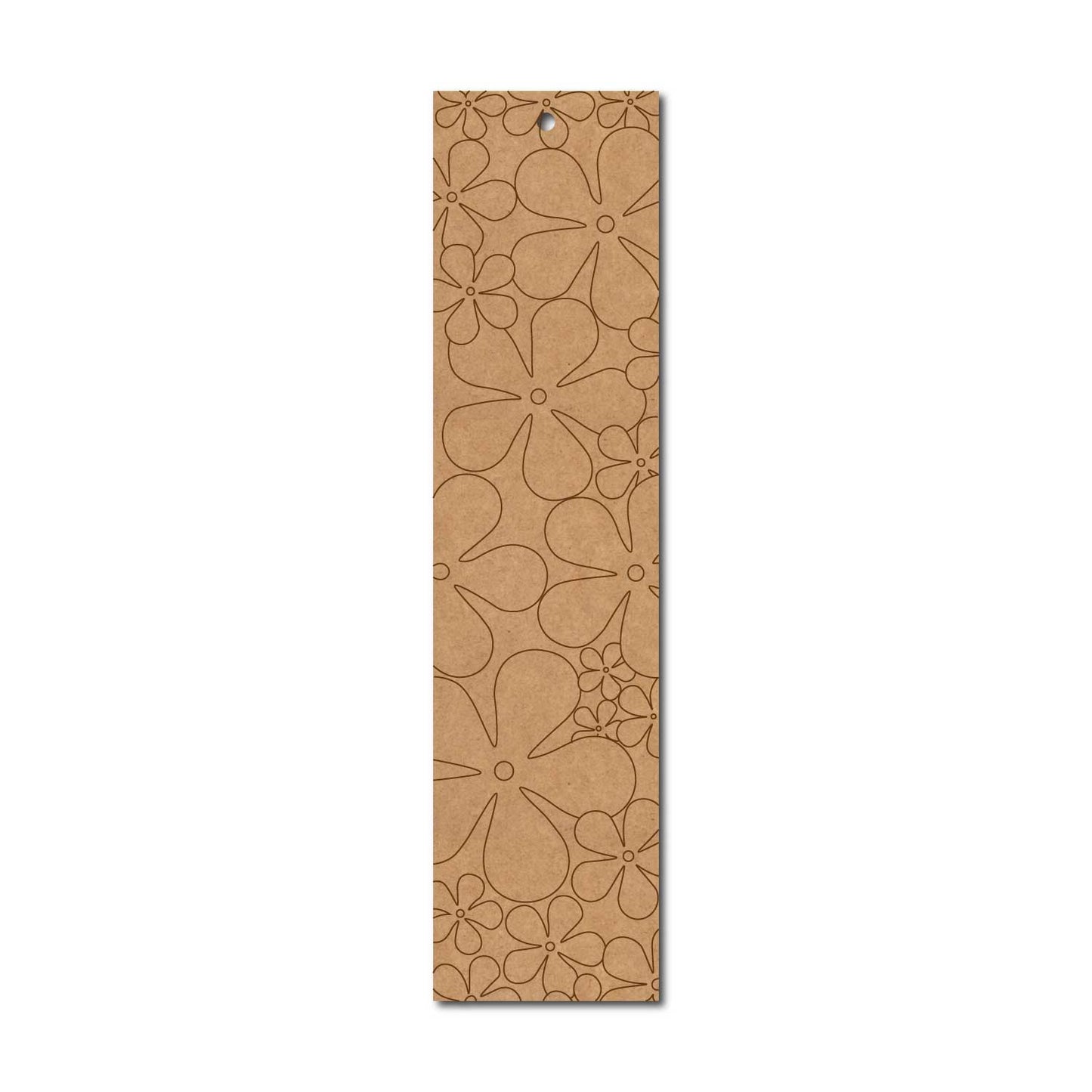 Floral Bookmark Pre Marked MDF Design 2