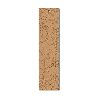 Floral Bookmark Pre Marked MDF Design 2