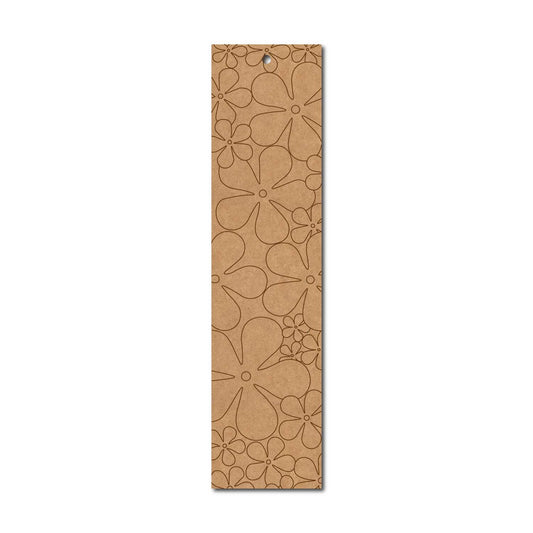 Floral Bookmark Pre Marked MDF Design 2