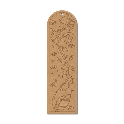 Floral Bookmark Pre Marked MDF Design 4