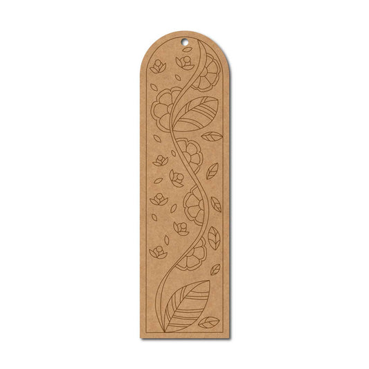 Floral Bookmark Pre Marked MDF Design 4