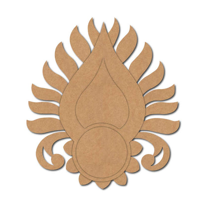 Floral Diya Tealight Holder MDF Design 1