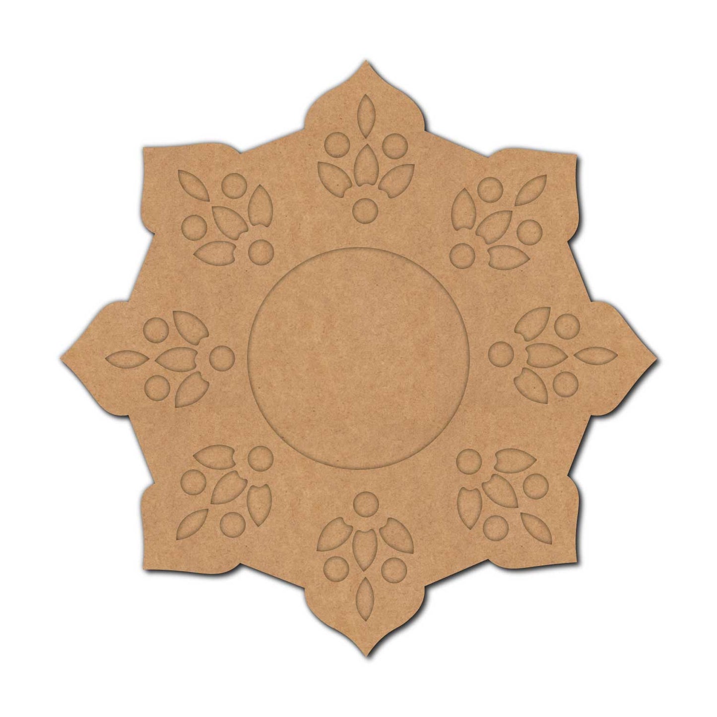 Floral Diya Tealight Holder MDF Design 2