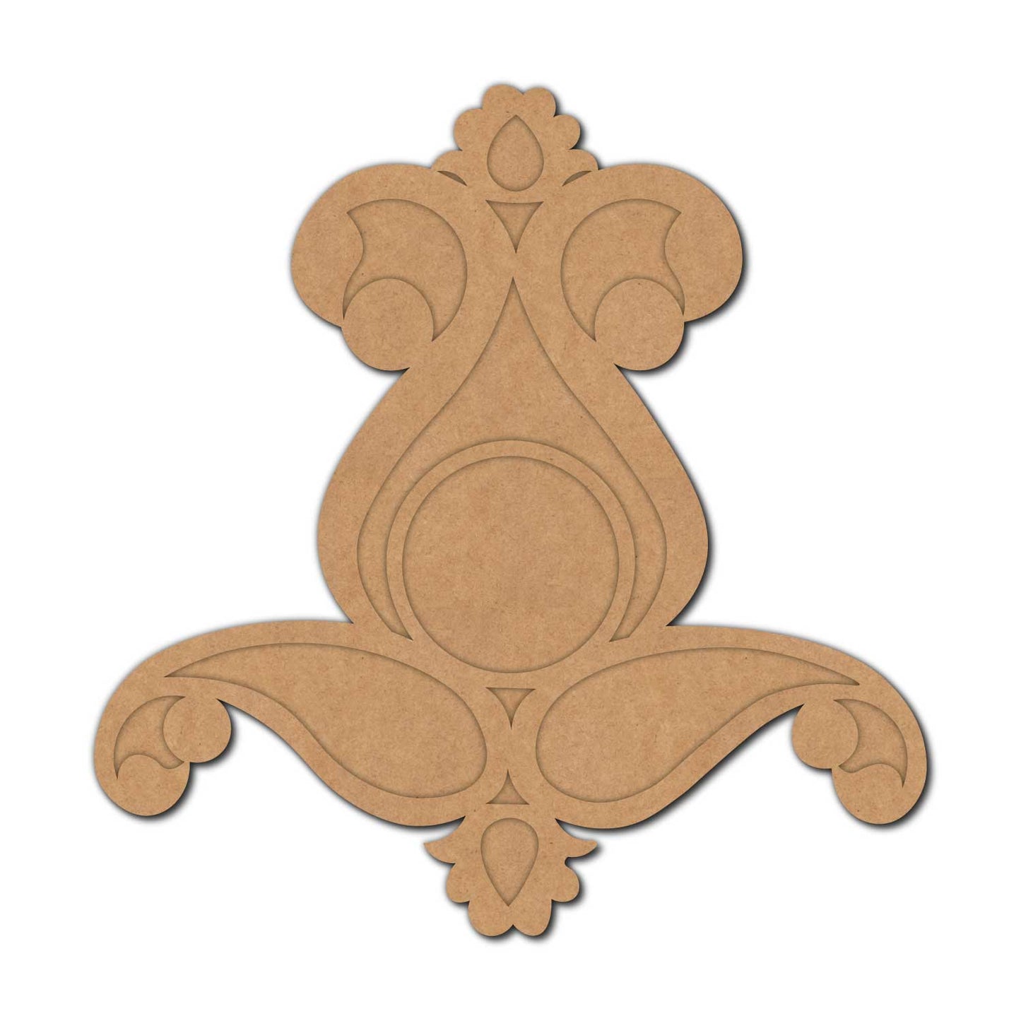 Floral Diya Tealight Holder MDF Design 4
