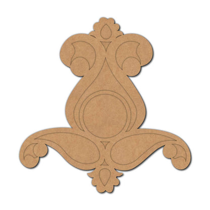 Floral Diya Tealight Holder MDF Design 4