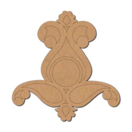 Floral Diya Tealight Holder MDF Design 4