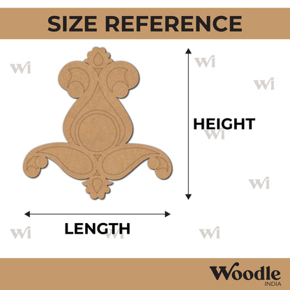 Floral Diya Tealight Holder MDF Design 4