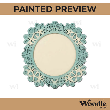 Floral Diya Tealight Holder MDF Design 5