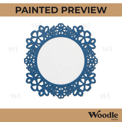 Floral Diya Tealight Holder MDF Design 6