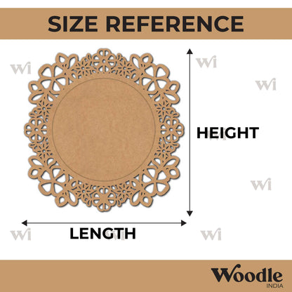 Floral Diya Tealight Holder MDF Design 6
