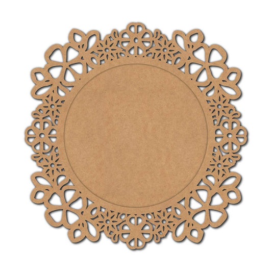 Floral Diya Tealight Holder MDF Design 6