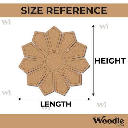 Floral Diya Tealight Holder MDF Design 7
