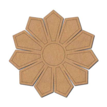 Floral Diya Tealight Holder MDF Design 7