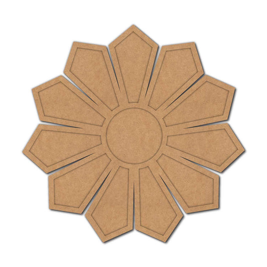 Floral Diya Tealight Holder MDF Design 7