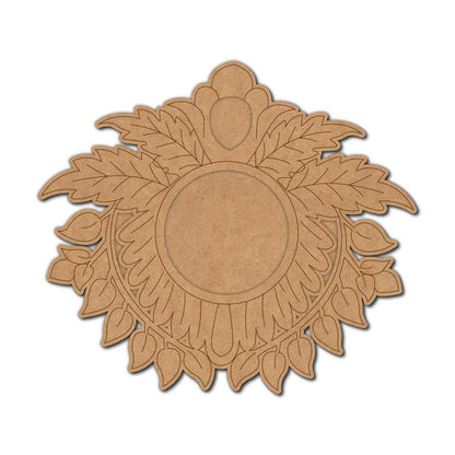 Floral Diya Tealight Holder Pre Marked MDF Design 14