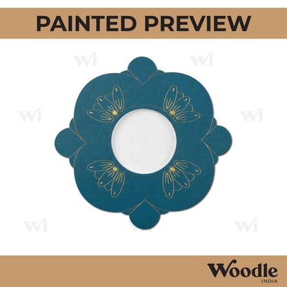 Floral Diya Tealight Holder Pre Marked MDF Design 16