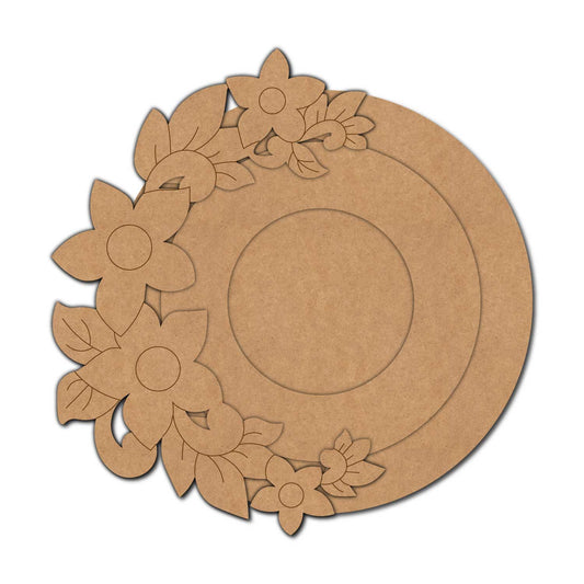 Floral Diya Tealight Holder Pre Marked MDF Design 18