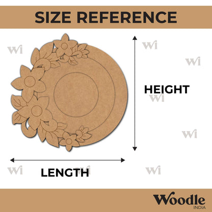 Floral Diya Tealight Holder Pre Marked MDF Design 18