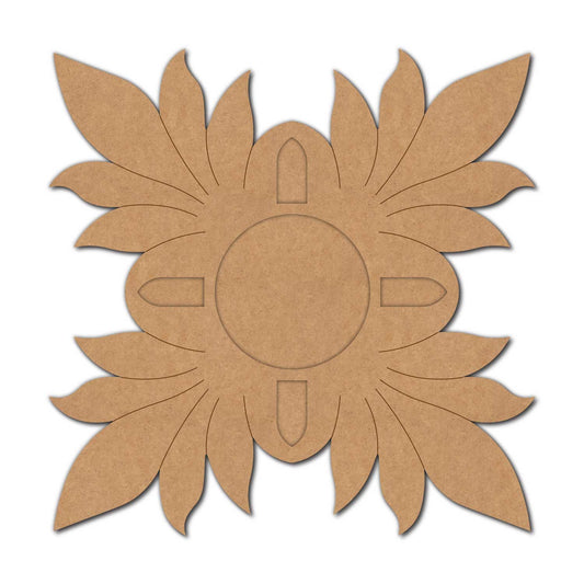 Floral Diya Tealight Holder Pre Marked MDF Design 19