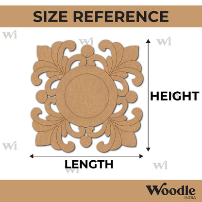Floral Diya Tealight Holder Pre Marked MDF Design 20