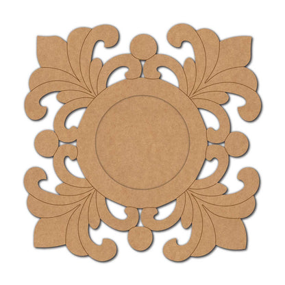 Floral Diya Tealight Holder Pre Marked MDF Design 20