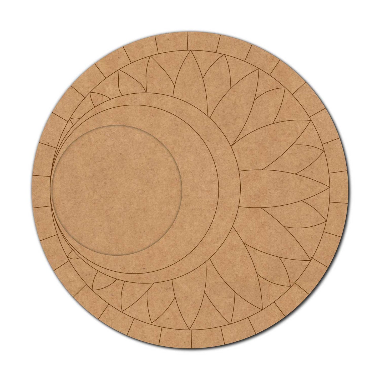 Floral Diya Tealight Holder Pre Marked MDF Design 23