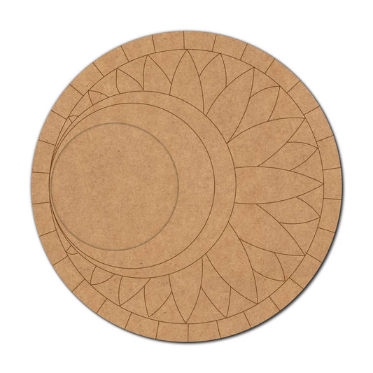 Floral Diya Tealight Holder Pre Marked MDF Design 23