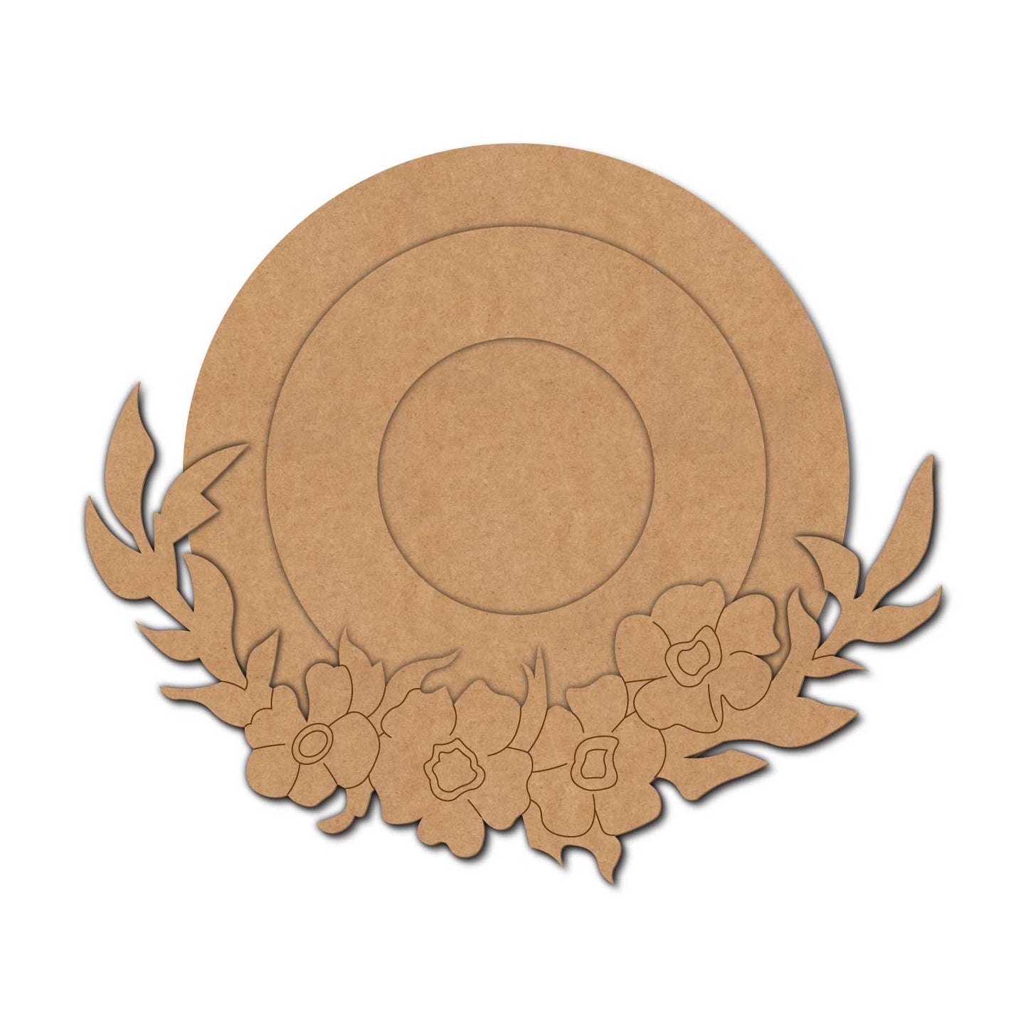 Floral Diya Tealight Holder Pre Marked MDF Design 25