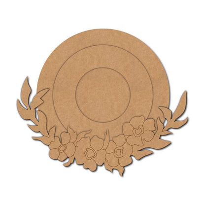 Floral Diya Tealight Holder Pre Marked MDF Design 25