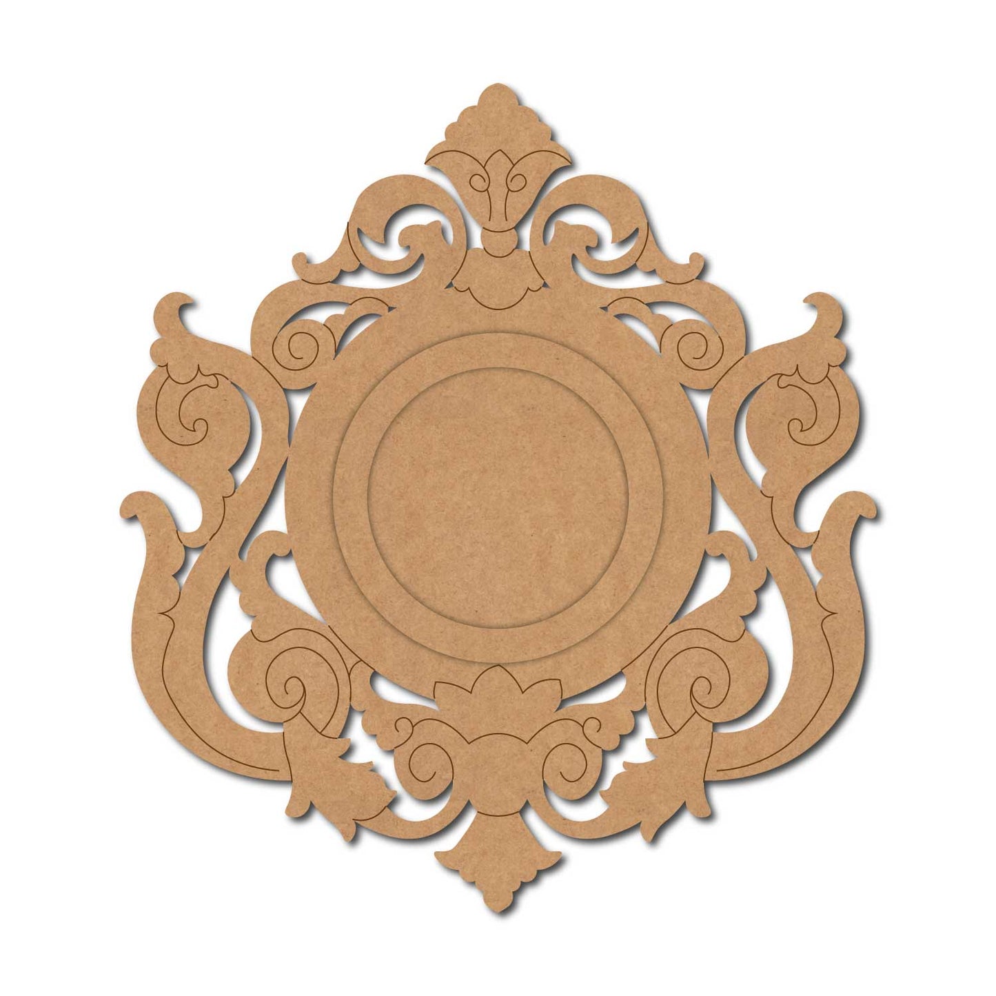 Floral Diya Tealight Holder Pre Marked MDF Design 26