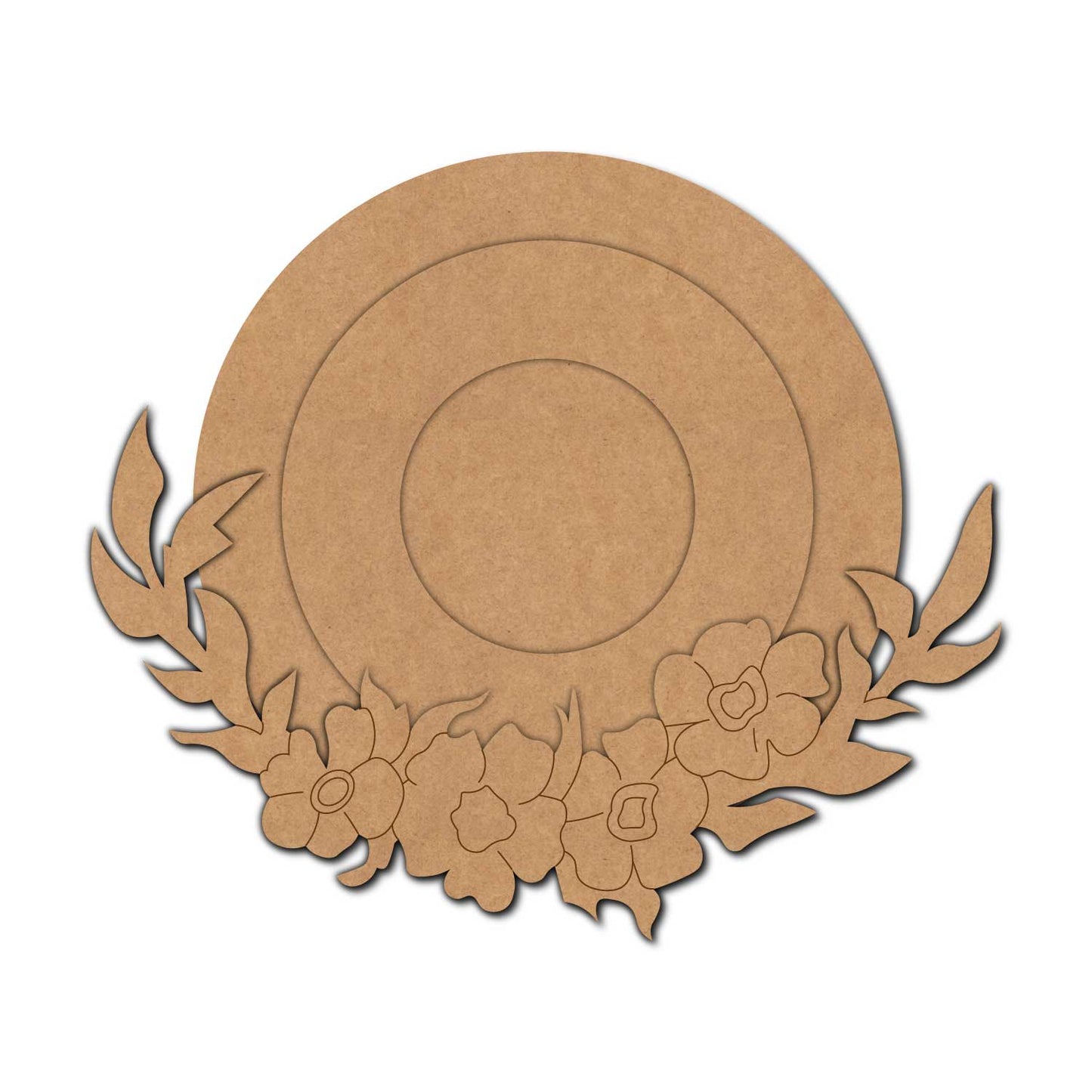 Floral Diya Tealight Holder Pre Marked MDF Design 4